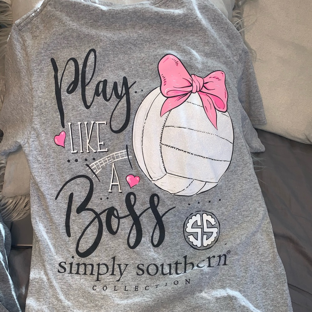SImply southern volleyball tee